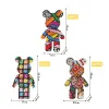 Блоки Cartoon Mini Love Bearent Bearbrick Color Model со светлым строительным блоком Micro Diamond Bricks Kid