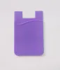 Telefoon plakkerige portemonnee siliconen zelfklevende kaart pocket covers kleurrijke creditcardhouder portemonnee slimme siliconen telefoon zak 3m plakkerig ll
