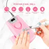 Drills Professional Nail Drill 30000 rpm Rechargeable Portable Nail Drills with 6 Bits Cordless Electric Nail File Machine For Acrylic