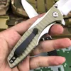 0393 Outdoor EDC Camping Knife Pocket Knife G10 Handle Survival Bearing Folding Knife