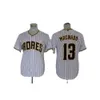 Maglie da baseball San Diego Chaplains 13#23 RACCHATO GAME SCHIATTO CAMILA DI ALLENAMENTO TRASSIONE TRASSIMENTE