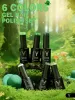 Kits yokefellow 6/pcs 10ml em gel nude esmalte cinza verde de alta qualidade translúcido verde natural gel ugo