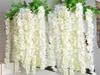 Wisteria artificielle Vine Roard Fleur de soie 164 mètres pour les centres de centres de mariage Bouquet Garland Home Ornament5126983