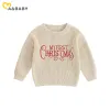 Sweaters ma&baby 624M Christmas Newborn Infant Baby Girl Boy Clothes Xmas Costumes Fall Winter Long Sleeve Letter Knit Pullover Tops