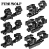 Accessories Tactical Rifle Aiming 11Mm/20Mm OnePiece Three Sides Mount 25.4Mm/30Mm Ring Mount Accessory Rails Picatinny Weaver Base