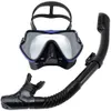 Tauchmaske Schnorchel Set Temperierte Glas Panorama -Schnorchel -Ausrüstung Schwimmtraining Schnorchel Kit Erwachsene Jugend 240409