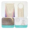 Decoratieve beeldjes materiaal bamboe ring droom catcher hoepels houten macrame ringen slingerscirkel muur hangende ambachten de