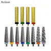 Bits Hytoos 24 mm Super Long Nail Drift Bits Twoway Facered 5 in 1 Manucure Bit Bit Barrel Electric Gringing Forets Accessoires