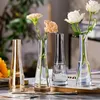 Vases Nordic Ins Style Vase Transparent Kitchen Sweet Bureau de salon simple table de salon en verre décoration de disposition des fleurs