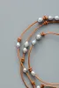 Necklaces Fashion Freshwater Pearls Leather Rope Necklace Women Elegant Lariat Necklace Bridesmaid Gift Natural Pearl Jewelry Dropship