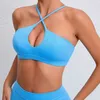 Active Sets Stoureg Sexy Beautiful Back Sports Bra for Women Gym Yoga Bra Cross Back Running Sports Top 통기성 피트니스 패드 스포츠웨어 240424