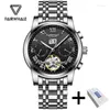 Montres-bracelets Luxury Tourbillon Automatic Watches For Men Dernier Calendrier Mécanique Men de bracelet pour hommes