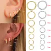 Brincos 18g Brincos pequenos de argolas para mulheres minúscula cartilagem helix daith tragus brincos huggie para homens perfurando jóias roçando aros de ouvido