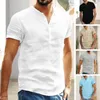 Camicie casual maschili eleganti camicia estiva di colore solido abbigliamento a secco rapido