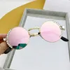 Sonnenbrille Mode weibliche Metallrunde mit Diamant -Strass UV400 Lady Tragen Sie Sonnenbrillen für Frauen Mädchen