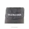 Baseball Cap Designers Hats Luxurys sportstil Baseballcaps Hat Gift Blnciaga Embroiled Logo Hat - Destroyed Black WL