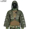 Lock Sniper Tog Ghillie Suit Fundação Hidratação Compatível Sniper Sniper Coats Viper Capuzes Exército Verde/Preto