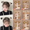 Accessoires de cheveux 7 PCS / SET NOUVELLES GRILLES BARRETTES BARRETTES EPPINS ENFANTS MIGNE CARTOON FLORW BOW RABBIT ORNAMENT CLIPS CHILL