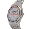Swiss Luxury Watches AP Automatic Watch Audemar Pigue Royal Oak Automatico Oro Diamanti Uomo Orologio HB4O