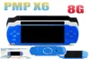 1st högkvalitativ 8 GB 43 tum handhållen PMP -spelkonsol Support MP3 MP4 MP5 Player Video Ebook Cameria Can lagra 1000 Games3305717