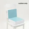 Pillow 1set Baby Memory Foam PU Square Sponge Seat Mat Solid Color Non-Slip Chair Back Bar Stool Dual-Use Soft Protect Hip Prop