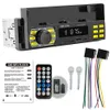 1 Din Car Radio Stereo Receiver MP3 Multimedia Player FM Blutetooth Tape Recorder USB/SD AUX Input with Cell Phone Holder