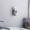 Cabeza Soporte de cepillo de dientes eléctrico Organizador de pasta de dientes Rack Soportes de pared de acero inoxidable para accesorios para el baño en el hogar