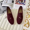 Chaussures LP Chaussures en cachemire Piana Loafer Designer Dress Chaussures Classic Boucle Round Toes Comfort Comfort Lady Loro Piano Trainers For Hommes and Women