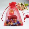 Bags 100pcs Bolsas de organza Bolsa de presente Decoração de festas de casamento Display Prayless Jewelry Candy Bolo de embalagem de embalagem de suprimentos