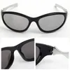 Lunettes de soleil y2k quatre étoiles pointues uv400 Fashion Sun Glasses Kpop Punk Eyewear Protection Shades Eyeglass Silver Flake Weets