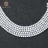 Bijoux Moisanite Men Femmes 3 mm 4 mm 5 mm Collier Diamond VVS 925 Chaines de tennis en argent sterling161Q