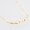 Halsband Andywen Nytt 100% 925 Sterling Silver Moon Zircon CZ Square Line Pendant Long Chain Halsband 2022 Spring New Choker Women Fashion