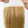 Toppers Golden Blonde Silk Top Lace Closure Straight 5"X5" Virgin European Human Hair Skin Silk Base Topper with Clips in for Women #27