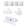 Blazers 44pcs Baby Drawer Safety Lock Set Power Socket Cover Kit Household Children Door Stopper Guard Set