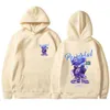 Stylish Teddy Bear Boy Cute Printing Hoody Women Cartoon Comfortable Hoodies New Fleece Streetwear Casual Female Pullovers