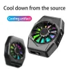 Coolers Magnetyczne Chłodose Universal Gaming System System Cooling Wentylator dla Xiaomi iPhone Huawei Samsung Phone Phone Coolers