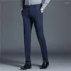 Pantalon pour hommes Business Button Button POCHETS PACLOW PACTWORM SOLIDE FOLICE CASSORIQUE LOBT LOBT PTANTERS PROFESSIONNEL