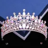 Smycken diezi ny lyx opal kristall tiara för kvinnor bröllop födelsedagsfest klänning gåva elegant drottning brud brud krona tillbehör
