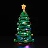 Blokkeert Merry Christmas Decoration Kyglaring LED -kit voor 40573 Kerstboomverlichting Set DIY Toys (niet inbegrepen bouwstenen)