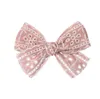 Clip per capelli in pizzo goloso per bambini Cotton Cotton Solid Color Bowknot Barrettes Safety Hairpins Tesinaggio Accessori per capelli per bambini