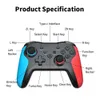 Contrôleurs de jeux Joysticks BT 2.4G Contrôleur sans fil pour Switch Pro Smartphone PC TV Box Tablet Tesla Gamepad PC Contrôleur Joystick D240424