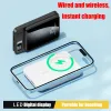 Bank Lenovo 50000mAh Magnetic Qi Wireless Charger PowerBank 22.5W Fast Charging For IPhone Samsung Huawei Xiaomi Magnetic Powerbank