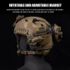 Tillbehör Taktiskt headset Rail Mount 360 ° Rotation för TAC3/C Series headsetfäste Adapter Fit Ops Core Arc Mlok Militärhjälm