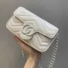 Sac fourre-tout haute définition printemps / été familial marmont macaron mini chaîne d'amour femme taille originale en cuir d'usine luxe