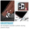 Fashion design full cover Leather cases for Apple iPhone14/15(pro max) ringcase PU+TPU Card plug-in sticker