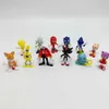 Actie speelgoedcijfers 12 stcs/set game super de hedgehog vinylpoppen figuur speelgoed T240422