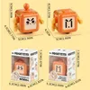 Decompression Toy Funny Big Eyes Robot Cube Decompression Toys 6sided Playable Sensory Toys Stress Relief Gifts for Children Adult d240424