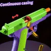 Gun Toys Automatic Shell Eject Soft Bullets Toy Gun voor kinderen volwassenen speelgoedpistolen zien er echt veilig uit