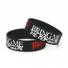 Armband 1PC Musikband Wide Letters Silicone ArmeletsBangles Death Metal Rock Music Silicone Wristband Fans Gifts SH211