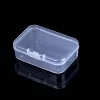 Bitar mini lådor rektangel klar plast nagelborr bit hållare förvaring fodral fräsning cutter box manikyr tom displayhållare behållare
